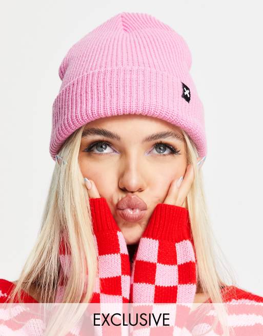 Pink beanie hotsell