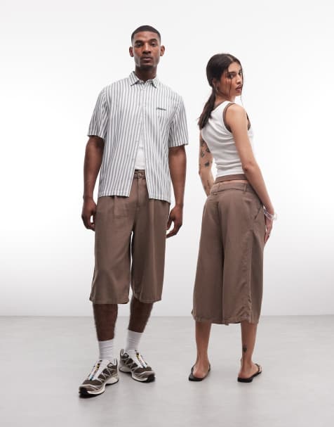 COLLUSION Unisex - Bermuda long - Marron - view 1