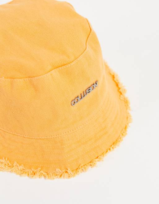 COLLUSION Unisex - Bob à logo avec ourlet effiloché, 3 de 4