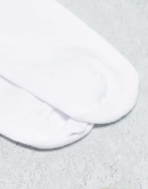 COLLUSION Unisex branded sock in white