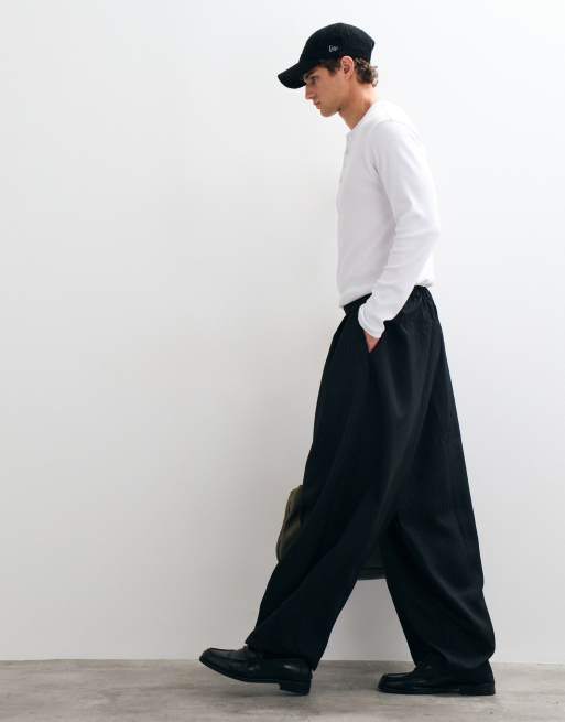 COLLUSION unisex broek met ballonpijpen in krijtstreep, 3 van 5