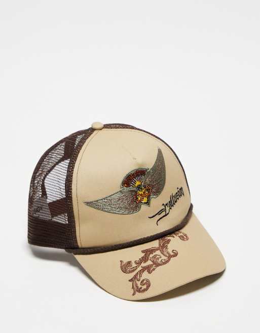 Casquette Camionneur XXL Patch "Tempête Du Désert" - Modèle Ajustable, 35% Coton/65% Polyester - Livraison Gratuite