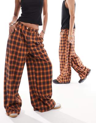 【COLOR iN ID】Pattern check wide pants 205521481-4