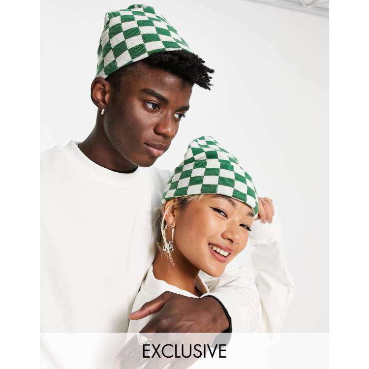 Obey checkered beanie hot sale