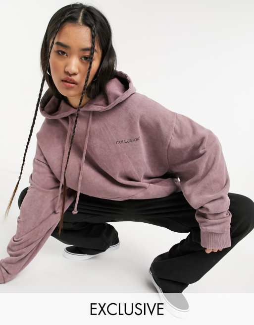 Purple acid wash discount hoodie