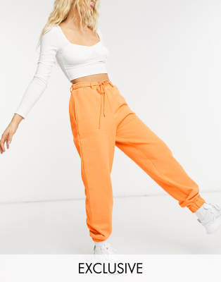 orange joggers