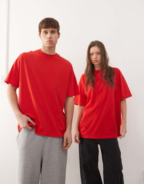 COLLUSION Unisex – Czerwony T-shirt - view 1