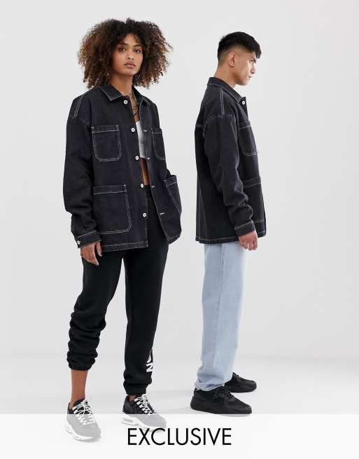 COLLUSION Unisex denim chuck on jacket | ASOS