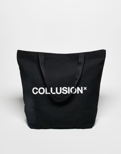 COLLUSION Unisex - Everyday - Grand cabas griffé - Noir - view 1