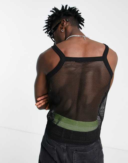 Fishnet vest store