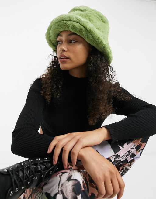 Asos fluffy hot sale bucket hat