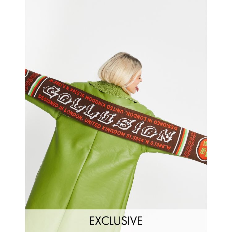 KASURI JACQUARD FOOTBALL SCARF .10 [IVY GREEN] – SUBLATIONS