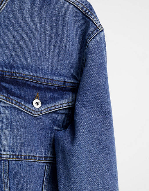 Unisex Asos Abbigliamento Cappotti e giubbotti Giacche Giacche di jeans Giacca di jeans lavaggio combinato in coordinato 