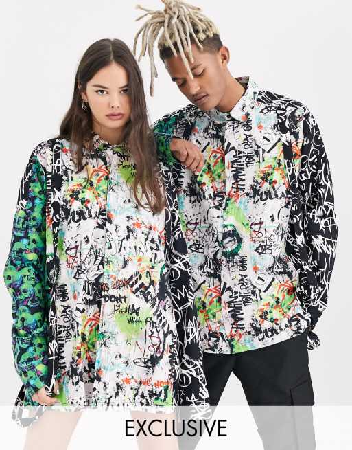 Graffiti hot sale print shirt