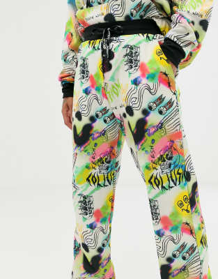 morgan printed joggers