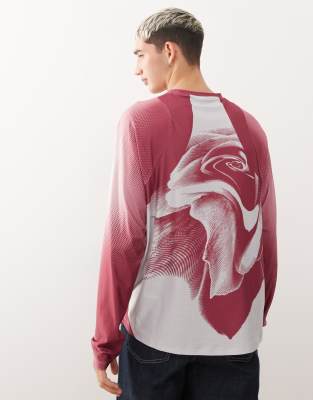 Collusion Unisex Graphic Soccer T-shirt In Pink