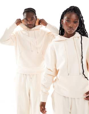 Unisex hoodie in ecru - part of a set-White