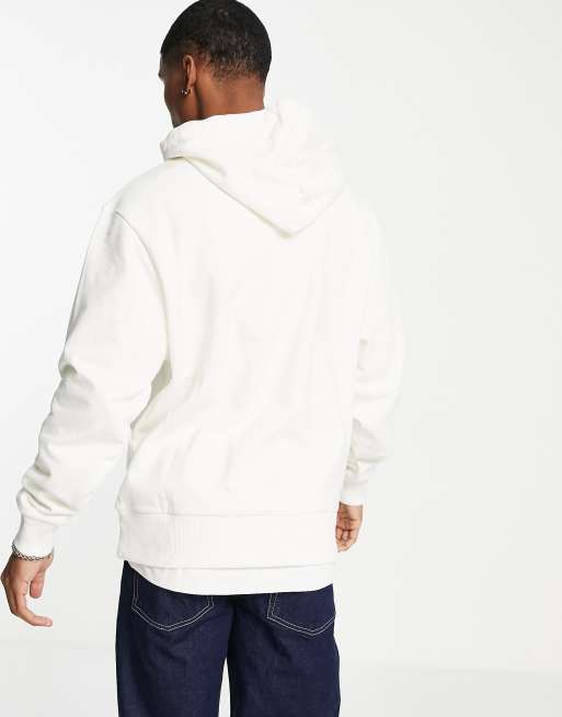 COLLUSION Unisex hoodie in off-white, 2 of 4