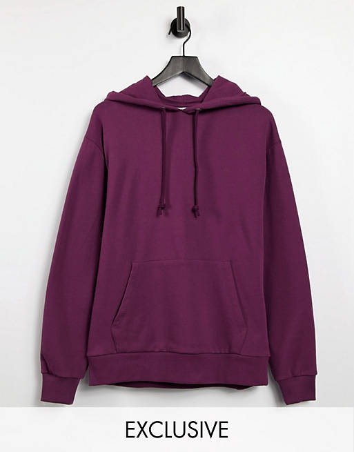 Hoodies & Sweatshirts COLLUSION Unisex hoodie in purple 