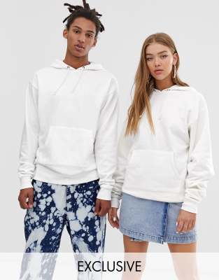 asos white hoodie