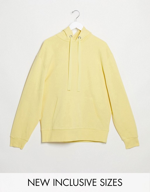 COLLUSION Unisex hoodie in yellow