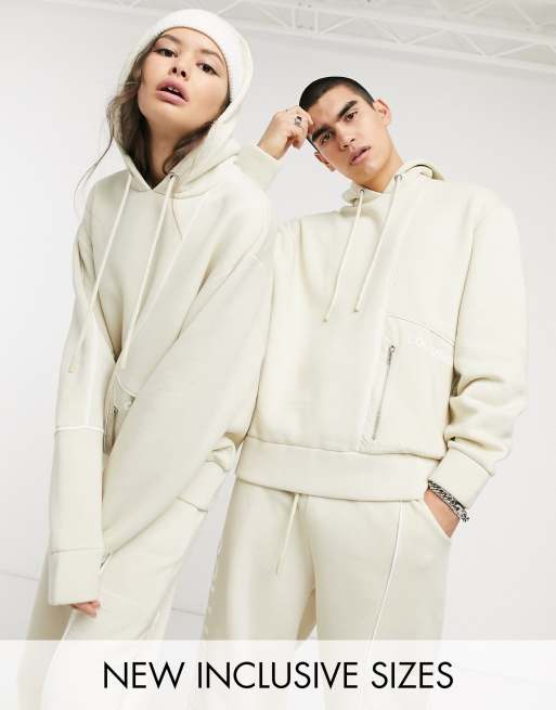  COLLUSION Unisex hoodie with nylon pocket and stitch detail & joggers, 2 of 3