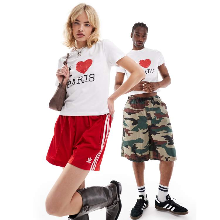 COLLUSION Unisex I LOVE PARIS graphic baby tee in white | ASOS
