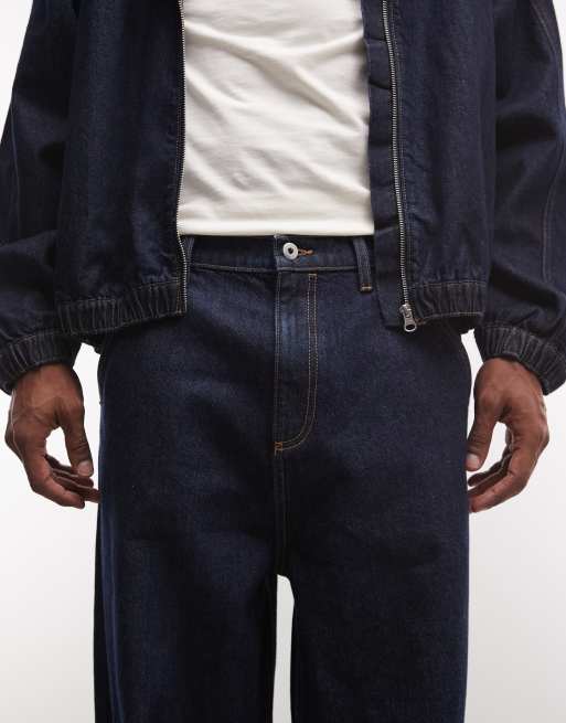 COLLUSION unisex-jeans i antifit-modell i mörk tvätt, del av set, 5 av 5