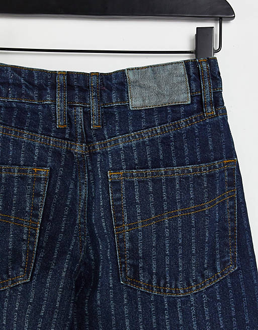 COLLUSION – Jeans mit Bein im Stil der 90er-Jahre mit Nadelstreifen | ASOS