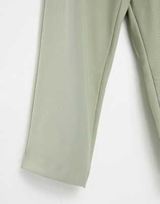 Femme COLLUSION Unisex - Jogger large d'ensemble en tissu côtelé style années 90 - Taupe