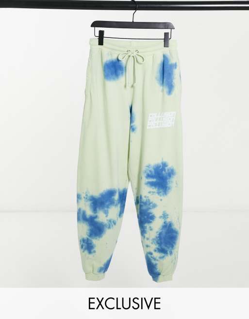 COLLUSION Unisex - Joggers oversize con stampa tie-dye