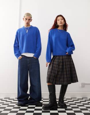 Collusion Unisex jumper in blue