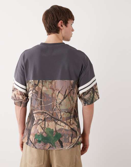 COLLUSION – Unisex – Kamouflagemönstrad, sportig jersey i oversized fit, 3 av 4