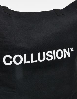 Collusion Unisex Large Everyday Tote Bag With Logo