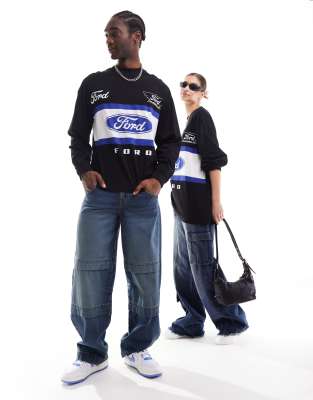 COLLUSION relaxed sweatpants in black