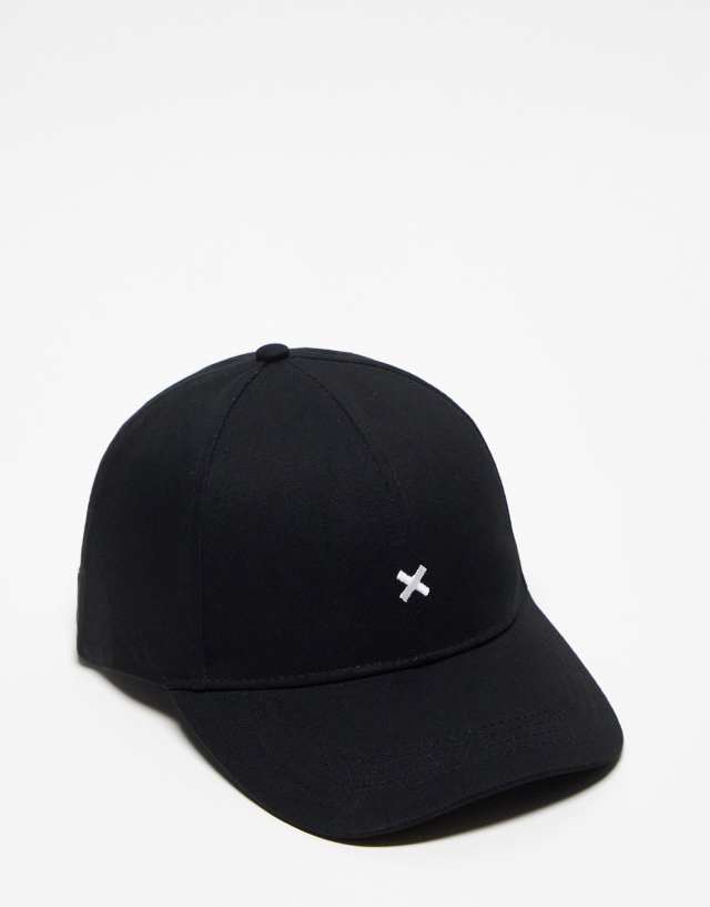 COLLUSION Unisex logo cap in black