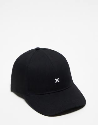 Collusion Unisex Logo Cap In Black