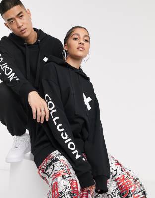 collusion black hoodie