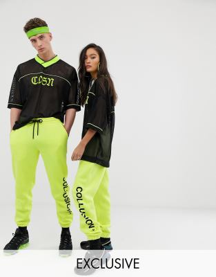 neon joggers