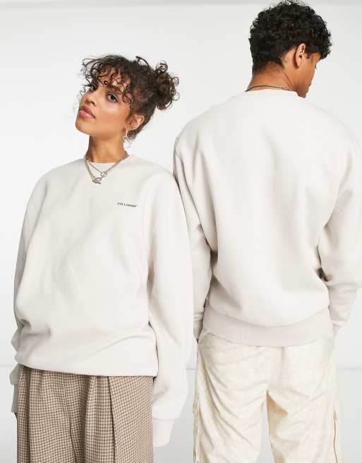 COLLUSION Unisex logo sweatshirt in stone | ASOS