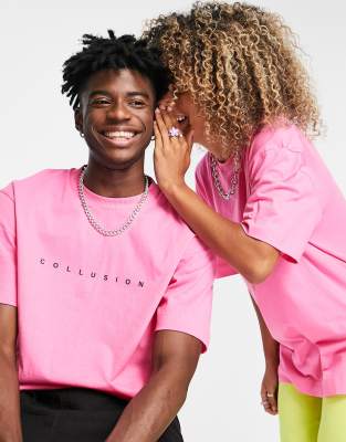 Collusion pink t store shirt