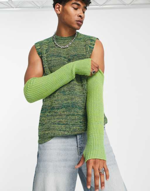 knitted fingerless gloves for men