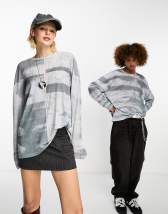 Daisy Street oversized notch neck long sleeve grunge t-shirt | ASOS