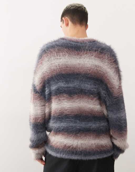 COLLUSION Unisex long sleeve striped sweater
