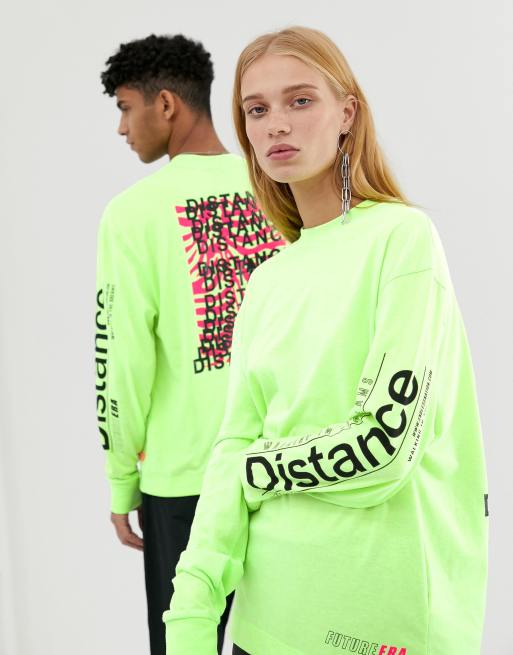 neon green graphic tee