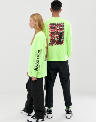 neon green graphic hoodie