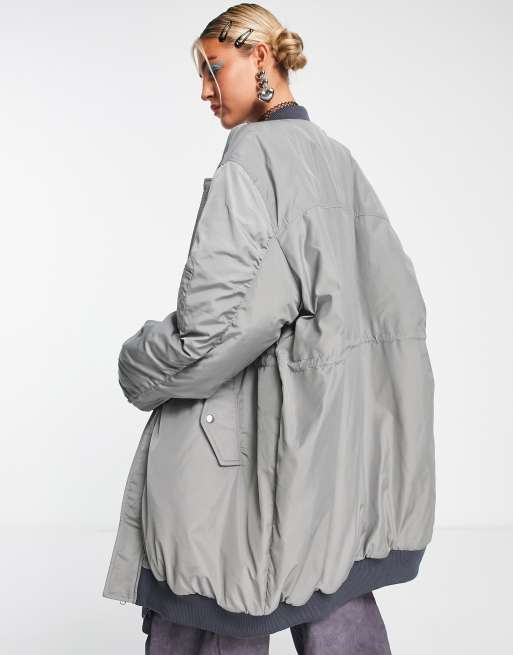 long bomber jacket womens