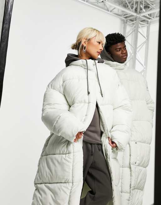 Asos white puffer sale