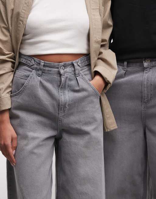 COLLUSION unisex-modell XL baggy jeans i stentvättad tvätt, 3 av 5