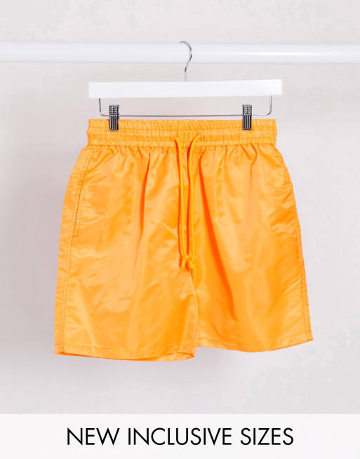 Orange deals nylon shorts